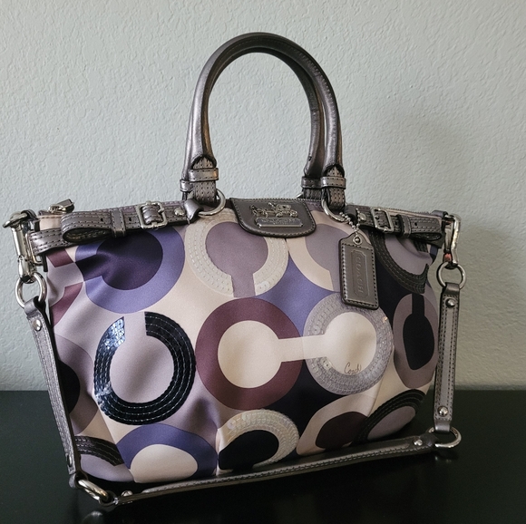 Coach Handbags - Coach Madison Sophia Sateen Sequin Shoulder Bag